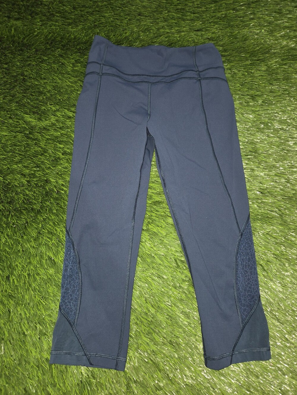 Lululemon Athletica mesh-panel cropped leggings